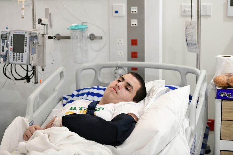 Patient Mohammed Al Qablawi at Sheikh Khalifa Medical City
