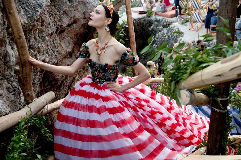 Handout photos of the Dolce & Gabbana Alta Moda VIP only fashion show on Capri Island for A&L cover story by Rebecca McLaughlin-Duane.
CREDIT: Courtesy Matt Lever/James Cochcrane