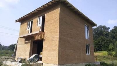 A home built with Hempire's insulation product, creating a 'naturally grown home'. Courtesy Hempire