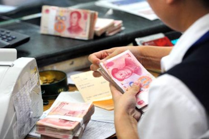 The People's Bank of China issues 6.64 yuan for every dollar it receives, which means money supply has risen by 700 billion yuan in September.