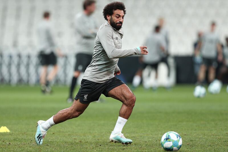 Salah during a training session. EPA