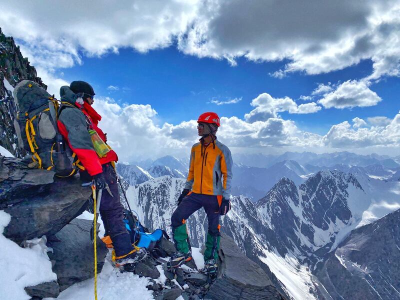 Zabih Afzali and his friend pictured on Mount Noshakh, 2020. Courtesy Zabih Afzali