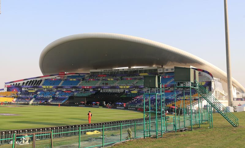 The Zayed Cricket Stadium in Abu Dhabi. Chris Whiteoak / The National