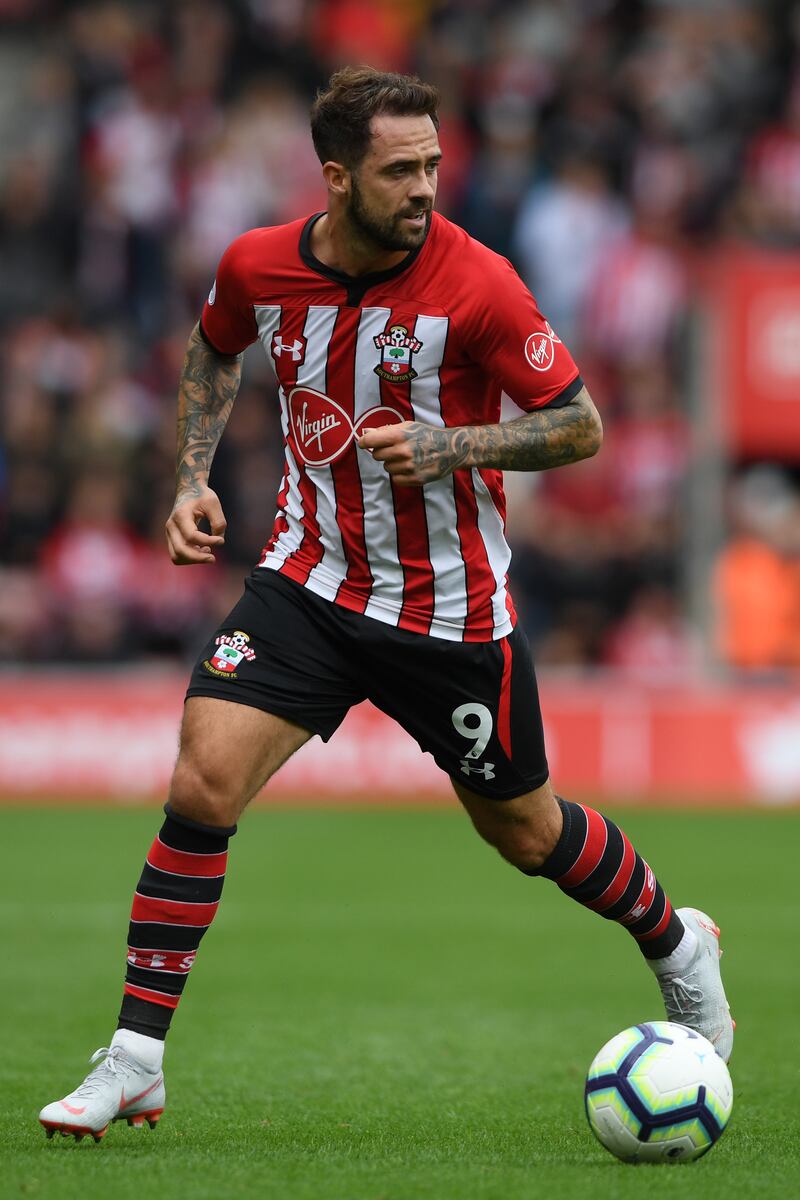 SOUTHAMPTON, ENGLAND - AUGUST 12:  Danny Ings of Southampton in action during the Premier League match between Southampton FC and Burnley FC at St Mary's Stadium on August 12, 2018 in Southampton, United Kingdom.  (Photo by Mike Hewitt/Getty Images)