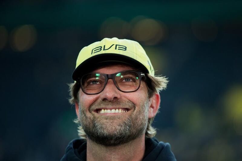 Jurgen Klopp shown last year before a German Cup match while still manager of Borussia Dortmund. Rolf Vennenbernd / EPA / April 15, 2014