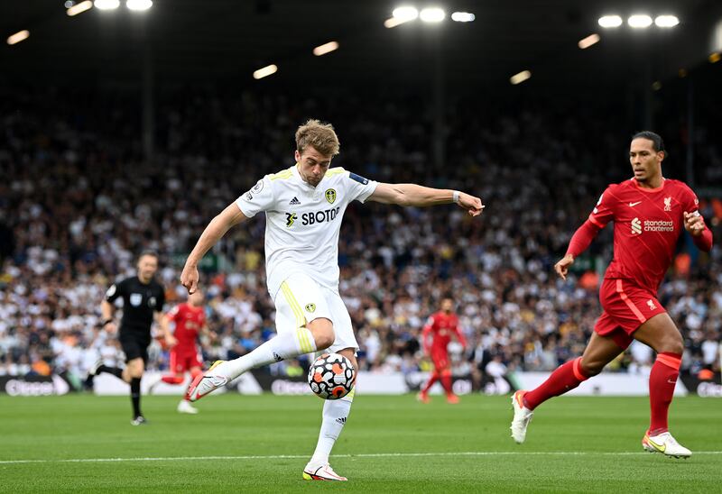 Patrick Bamford - 6. The striker showed some clever movement but lacked a clinical touch in the area. He almost scored when he stole the ball from Thiago and tried to chip Alisson from the centre circle. Getty