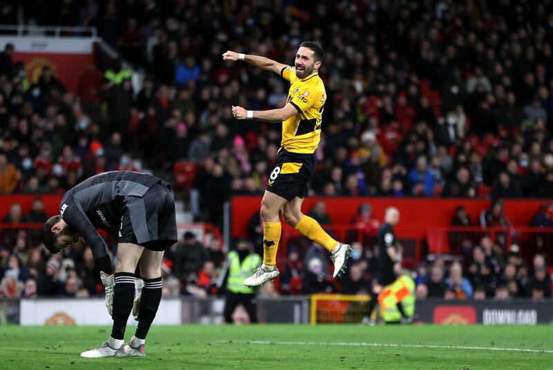 Joao Moutinho 9 - An expertly taken strike from outside the box proved to be the winner for Wolves, and the 35-year-old deserved it after battling tirelessly in midfield all game, often winning possession back with strong tackles. Getty Images