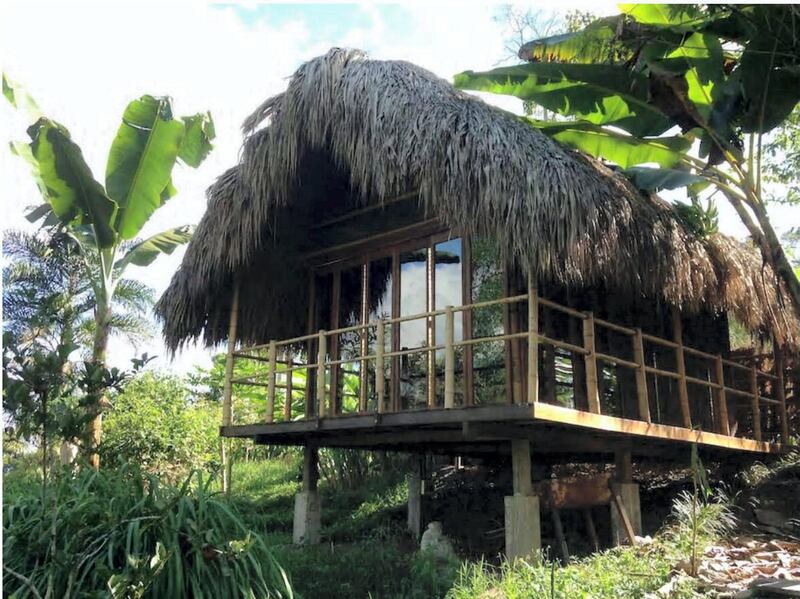 2: This romantic cabana in Armenia, Colombia, doubles as an organic farm that grows its own fruits and veg, and is close to the country's famed coffee plantations.