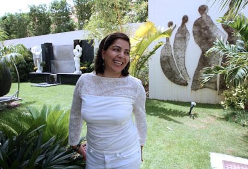 Samia Jaber's home garden in Al Manara has become a gallery.