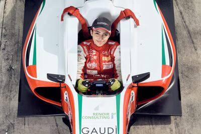 MONZA, ITALY - MAY 31: Amna Al Qubaisi, pilot of Abu-Dhabi racing team, is seen prior to the Italian Formula 4  Championship at Autodromo di Monza on May 31, 2018 in Monza, Italy. Kaspersky Lab is an Official Sponsor of motorsport sensation Amna Al Qubaisi, the first Arab woman to compete in Formula 4.  A rising star in the global motorsport universe, Amna AL Qubaisi sponsorship demonstrates Kaspersky Lab belief in the power of strong female and youth models as well as female achievements.  Kaspersky Lab  believes that great rewards can be achieved by women who take risks and believe in themselves, hence the company endorsement of 'The Flying Girl'. (Photo by Guido De Bortoli/Getty Images for Kaspersky Lab)