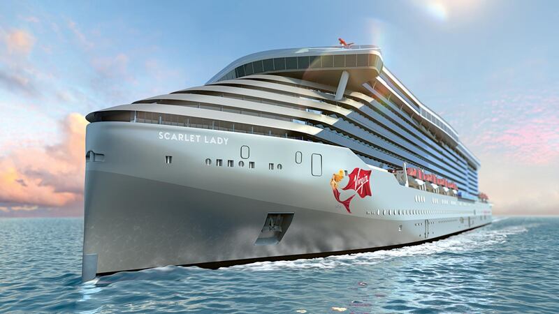 The adult-only cruise ship comes complete with a tattoo studio, yoga deck and more than 20 restaurants. Courtesy Virgin Voyages