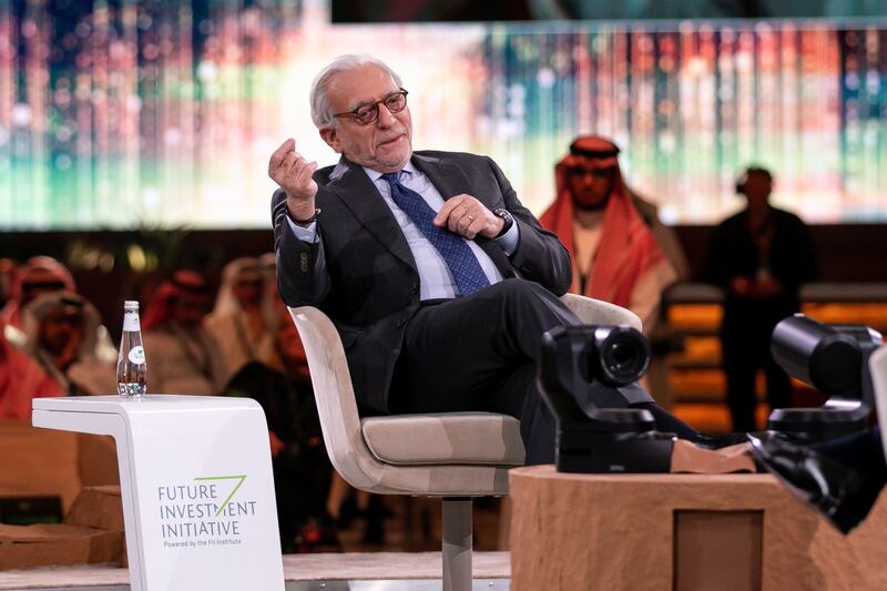 Nelson Peltz, founder of Trian Fund Management, on day two of the conference in Riyadh. Bloomberg