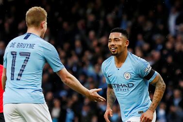 Gabriel Jesus opened the scoring for Manchester City against Burnley. Reuters