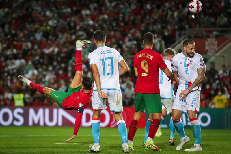 Portugal forward Cristiano Ronaldo kicks the ball. AFP