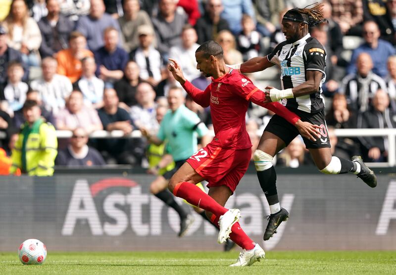 Joel Matip - 7

The 30-year-old retained his composure during Newcastle’s early flurry and grew in stature throughout the game. An assured display. 
PA