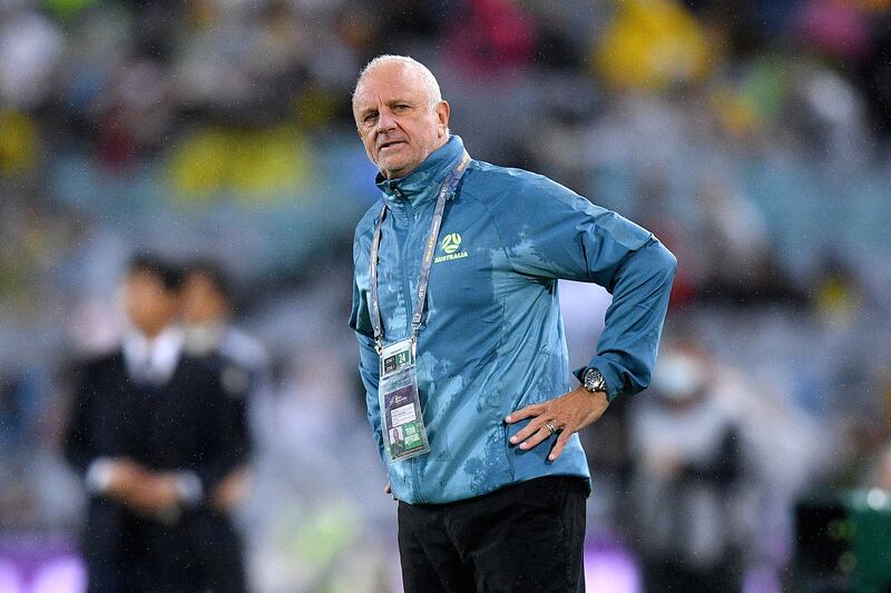 Graham Arnold has received the backing of Football Australia despite failure to gain automatic entry to the 2022 World Cup. EPA