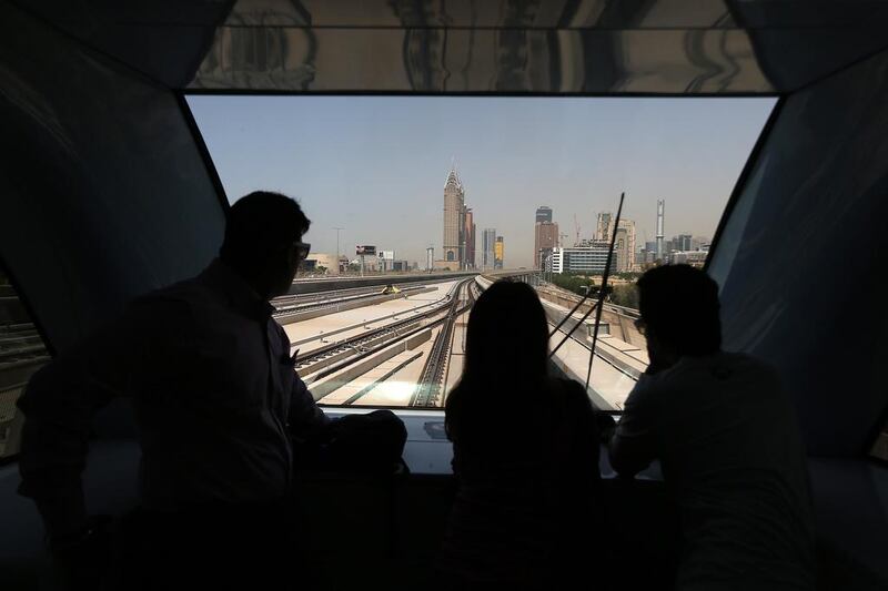 The Red Line stretches 52km and covers 29 stations — 4 underground stations, 24 elevated stations and one at ground level. Pawan Singh / The National