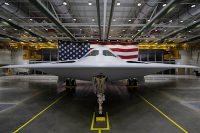 The Northrop Grumman B-21 Raider will be capable of delivering conventional and nuclear munitions. Photo: US Air Force