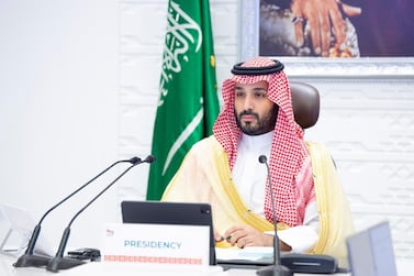 Saudi Crown Prince Mohammed bin Salman chairs the final session of the G20 Leaders' Summit in Riyadh.  The leaders of the world's 20 biggest economies committed to "affordable and equitable access" to Covid-19 therapies and vaccines for all. Reuters