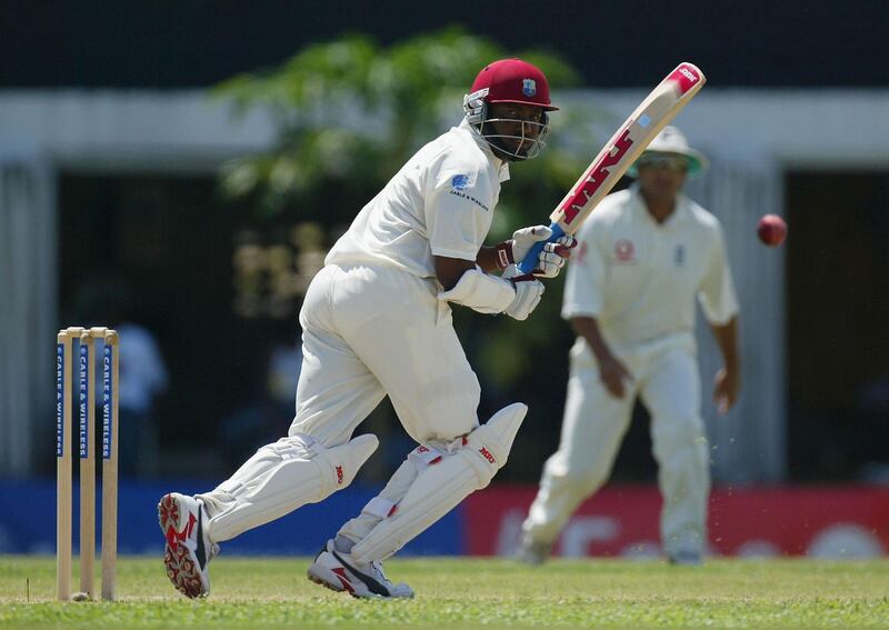 ST JOHNS, ANTIGUA - APRIL 12:  Brian Lara in action during day three of the fourth Test match between the West Indies and England at the Recreation Ground on April 12, 2004 in St Johns, Antigua. (Photo by Clive Rose/Getty Images).