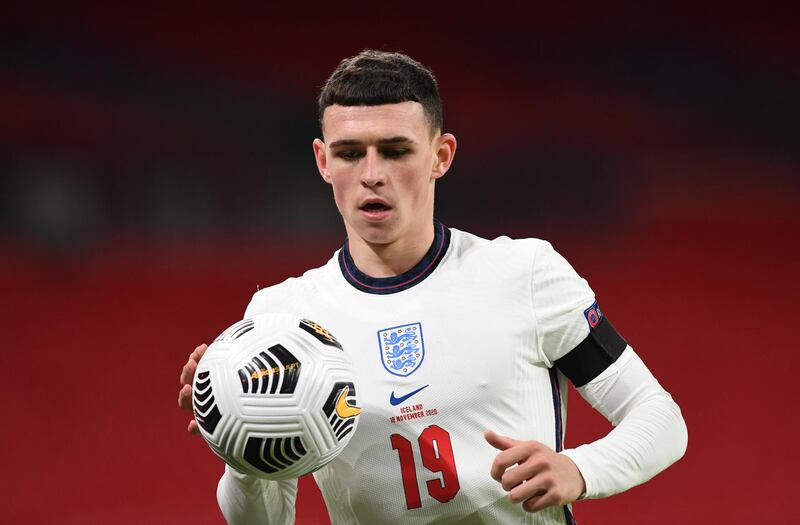 Phil Foden of England in action. EPA