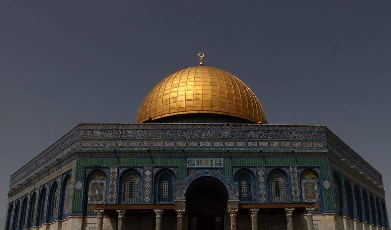 The Dome of the Rock at Al Aqsa Mosque compound in Jerusalem's old city. EPA