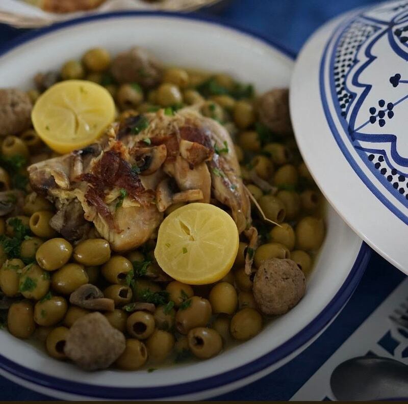 Algerian tajine zitoun is a chicken and olive stew. Photo: Wikimedia Commons