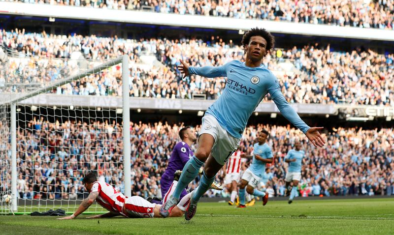 Left midfield: Leroy Sane (Manchester City) – Another hugely productive City winger, the German took his tally to six in the season as his side thrashed Stoke 7-2. Jason Cairnduff / Reuters