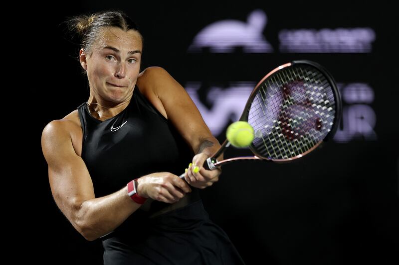 Aryna Sabalenka lost just one game on her way to victory over Maria Sakkari at the WTA Finals.
