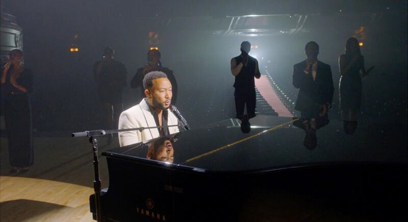 John Legend performing during the second night of the 2020 Democratic National Convention in Milwaukee, Wisconsin, USA.  EPA