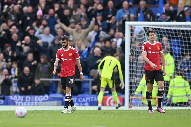 Harry  Maguire 4 - Poor pass out of play in second minute and his passing wasn’t sufficient. Everton’s opener deflected off him into the goal – or was it a poor block? Gave the ball away which led to an Everton attack on 68. It’s just not happening for him – or the team he captains. 

Getty