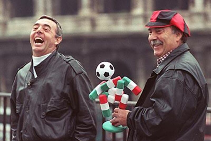 Ian St John and Jimmy Greaves were popular presenters of the popular British Saturday afternoon football show 'Saint and Greavsie'.