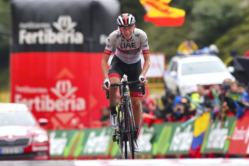 Vuelta Espana 2019 - 74th Edition - 9th stage Andorra la Vella - Cortals dÕEncamp 94,4 km - 01/09/2019 - Tadej Pogacar (SLO - UAE - Team Emirates) - photo Dario Belingheri/BettiniPhoto©2019