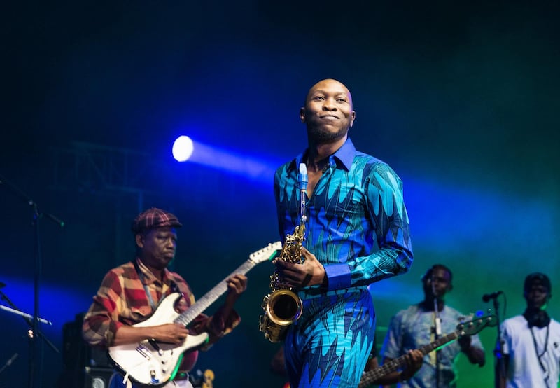 Seun Kuti and Egypt 80 performing at the Mawazine Festival in Rabat Morocco. Courtesy: Hikam Wiseman Joundy