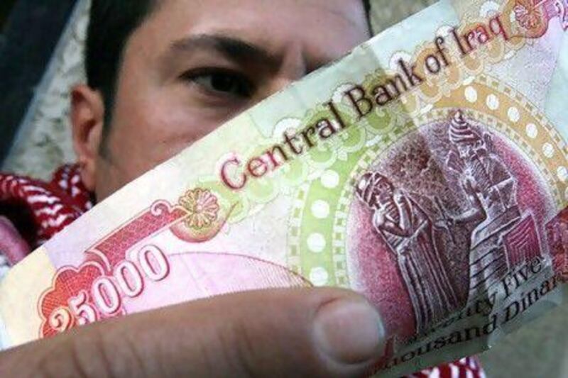 The Iraqi central bank has urged lenders to double their capital to 100 billion dinars this year. AFP