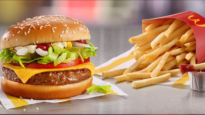 The new vegan McPlant burger from McDonald's. Photo: McDonald's