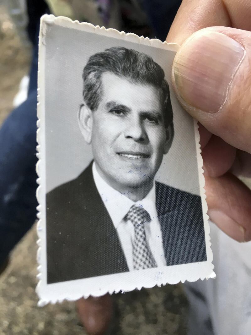 An old portrait of Namroud that he keeps in his wallet. Photo by Maghie Ghali