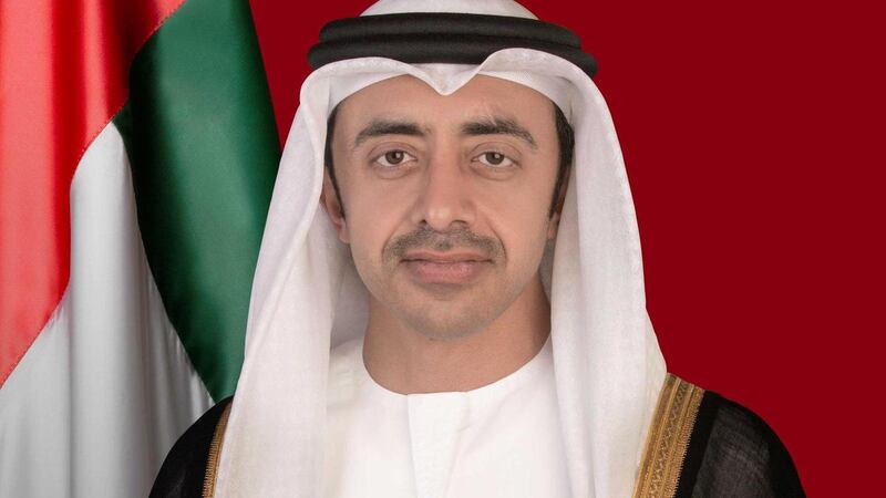 Sheikh Abdullah bin Zayed, UAE Minister of Foreign Affairs and International Co-operation. Courtesy MoFAIC