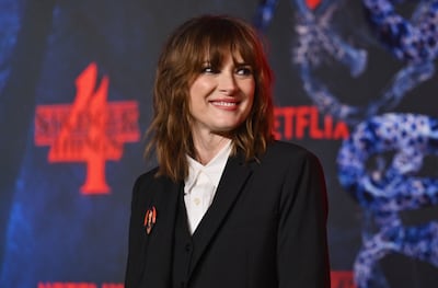 Winona Ryder attends 'Stranger Things' season 4 premiere at Netflix in Brooklyn, New York City on May 14, 2022. AFP