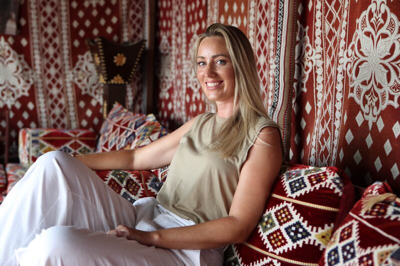 Jodie Whileman is managing partner at The Camel Farm in Dubai. All photos: Pawan Singh / The National