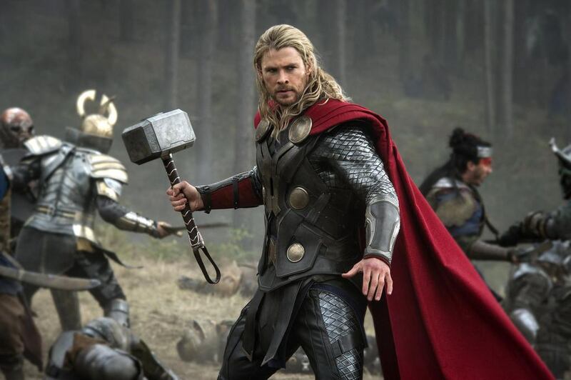 This publicity photo released by Walt Disney Studios and Marvel shows Chris Hemsworth in a scene from "Thor: The Dark World." AP Photo