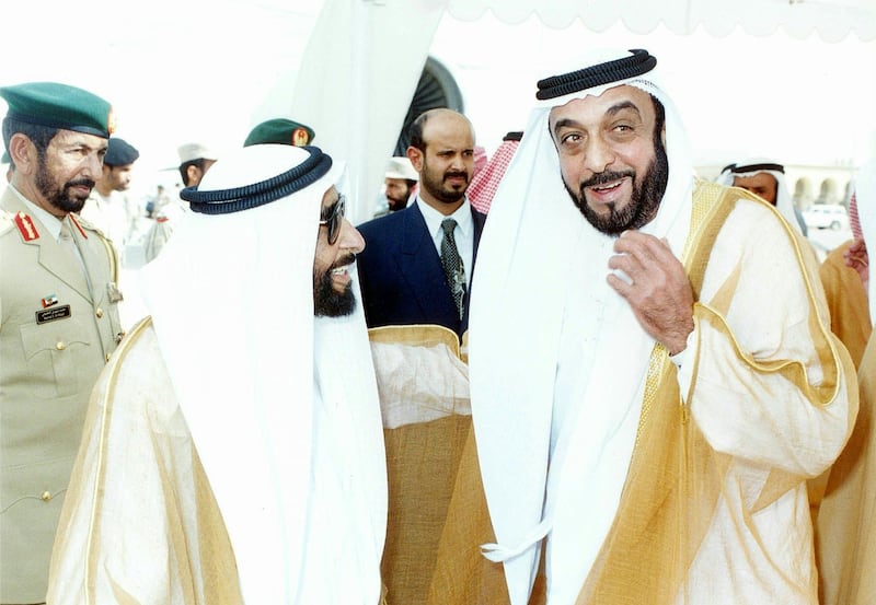 Sheikh Khalifa and Sheikh Zayed. Wam