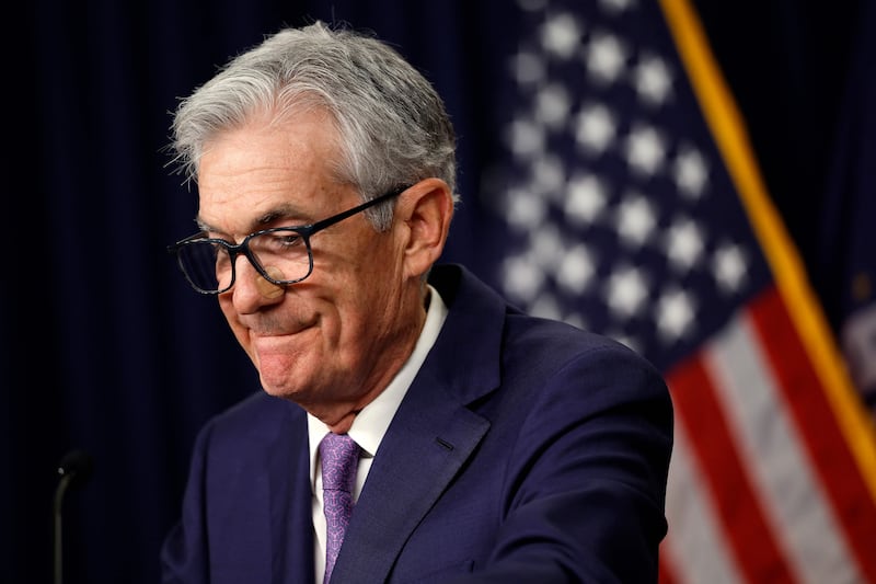 Federal Reserve Chairman Jerome Powell still expressed caution in adjusting the central bank's restrictive stance. AFP