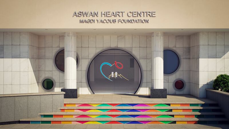 The Magdi Yacoub Heart Foundation’s Aswan centre has earned him the nickname "Egypt’s King of Hearts". Photo: Facebook