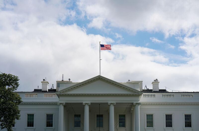 (FILES) In this file photo taken on September 16, 2018, shows the White House in Washington, DC. Israel set up scanners to intercept cellphone communications in the area around the White House, according to a report on September 12, 2019, which was denied by the Jewish state. Politico reported that US officials  believe Israelis were most likely the ones who set up several so-called stingray scanners, which mimic cellphone towers to intercept nearby calls and text messages, that were discovered in downtown Washington in 2017. Several former national security officials told Politico that forensic analysis by the FBI and other agencies of the devices tied them to Israeli agents. / AFP / MANDEL NGAN
