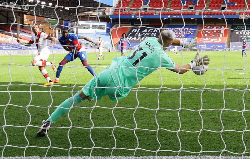 Goalkeeper: Vicente Guaita (Crystal Palace) – Palace finished last season with one point from eight games so Guaita’s late saves to deny Southampton an equaliser had particular importance. EPA