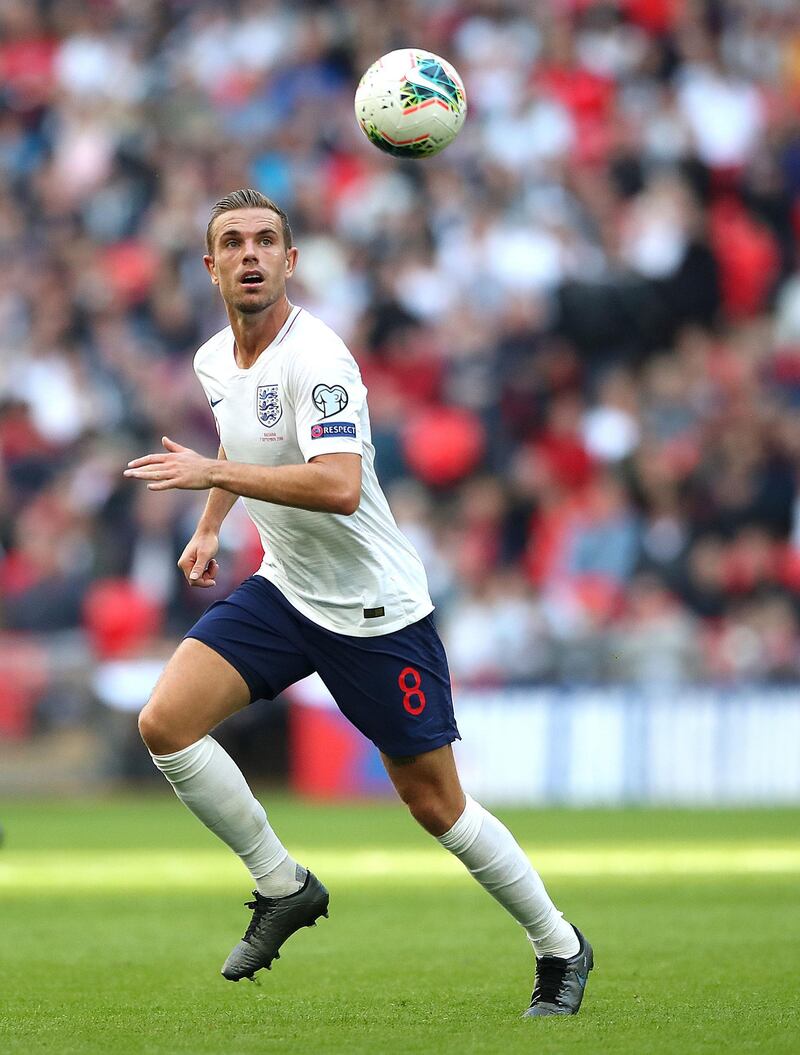 Jordan Henderson (Liverpool). Caps: 58. PA