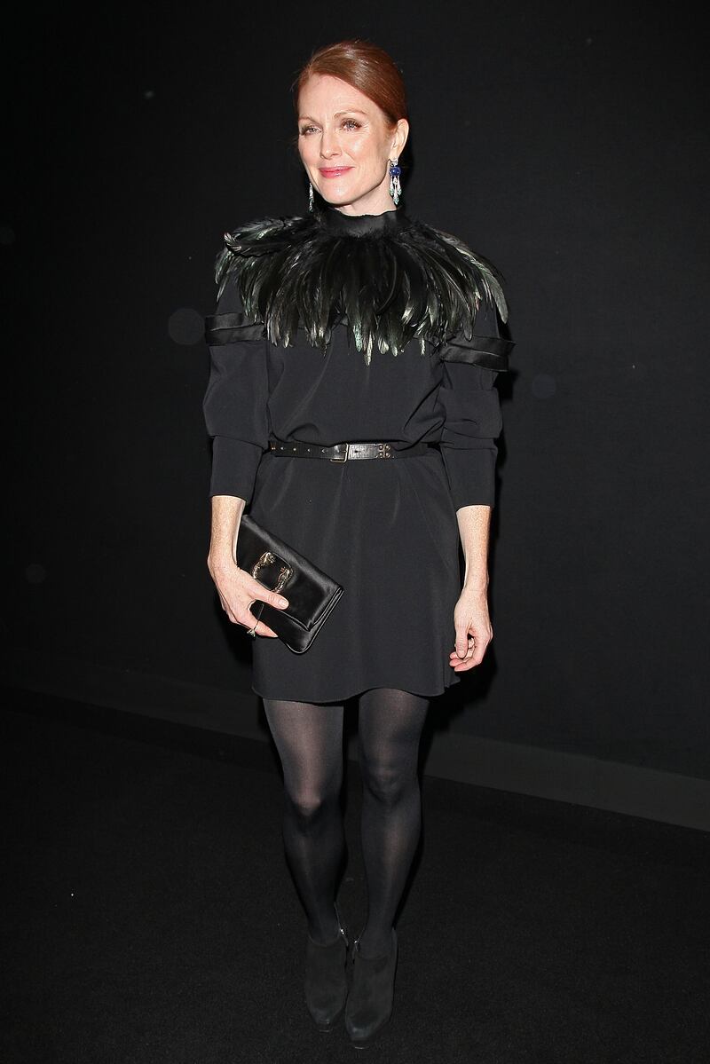 Julianne Moore, in Lanvin, attends Bulgari's 125th anniversary celebration at Grand Palais on December 9, 2010 in Paris, France. Getty Images