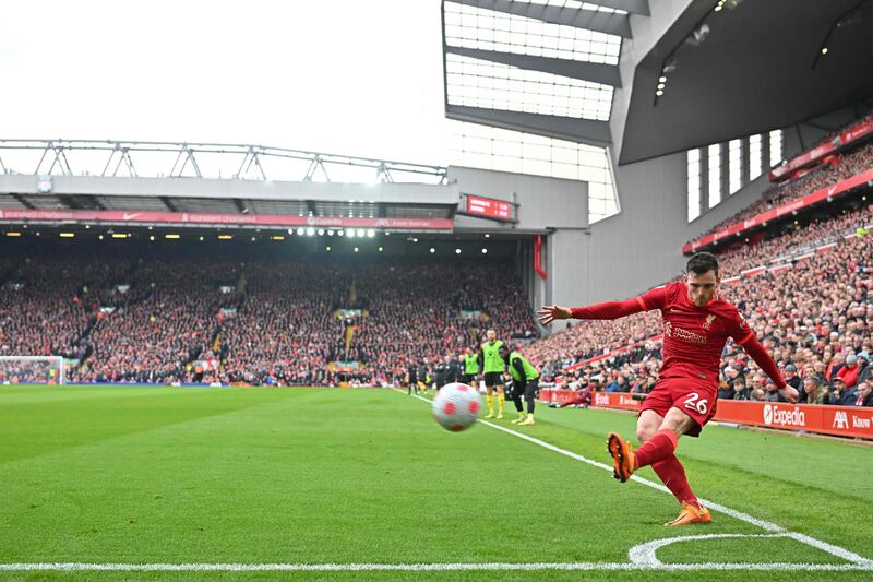 =3) Andrew Robertson (Liverpool) 10 assists in 29 games. AFP