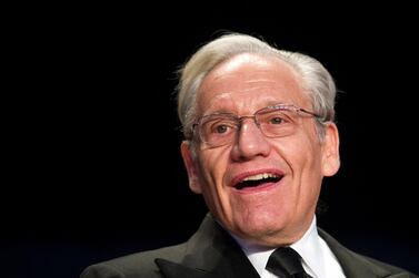 In this April 29, 2017, file photo, journalist Bob Woodward sits at the head table during the White House Correspondents' Dinner in Washington. AP